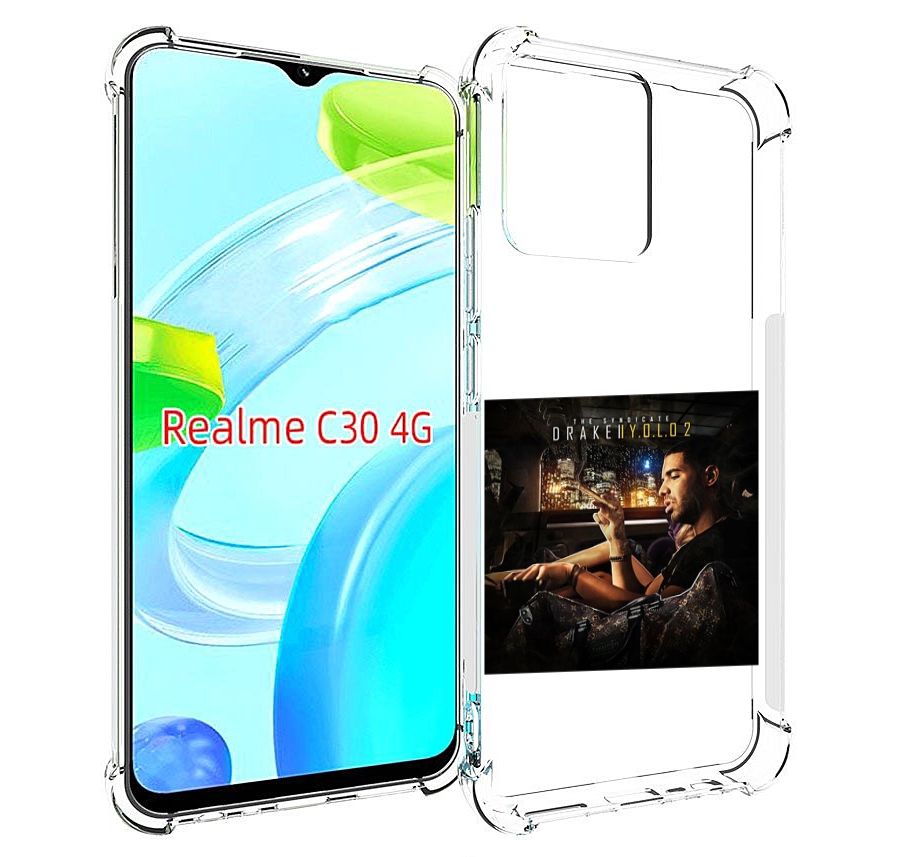 

Чехол MyPads Drake - You Only Live Once 2 для Realme C30 4G / Narzo 50i Prime, Прозрачный, Tocco