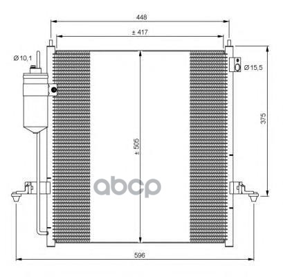 

NRF 35871 радиатор кондиционера Mitsubishi L200/PajeroSport 2.5Di-D 06>