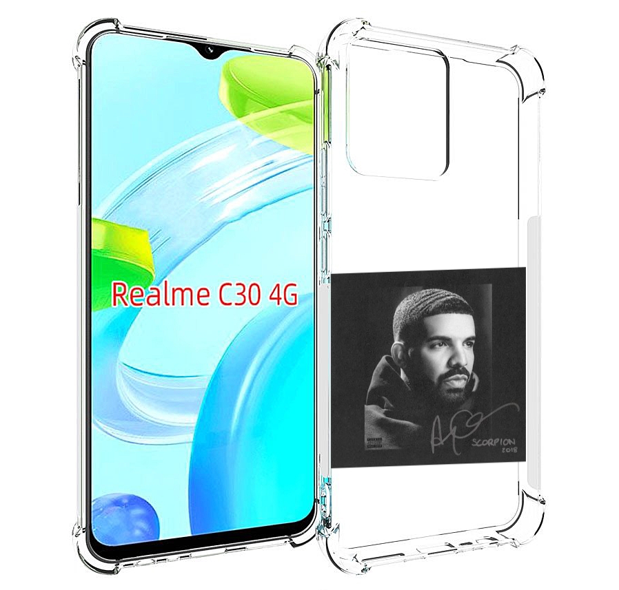 

Чехол MyPads Drake - Scorpion для Realme C30 4G / Narzo 50i Prime, Прозрачный, Tocco