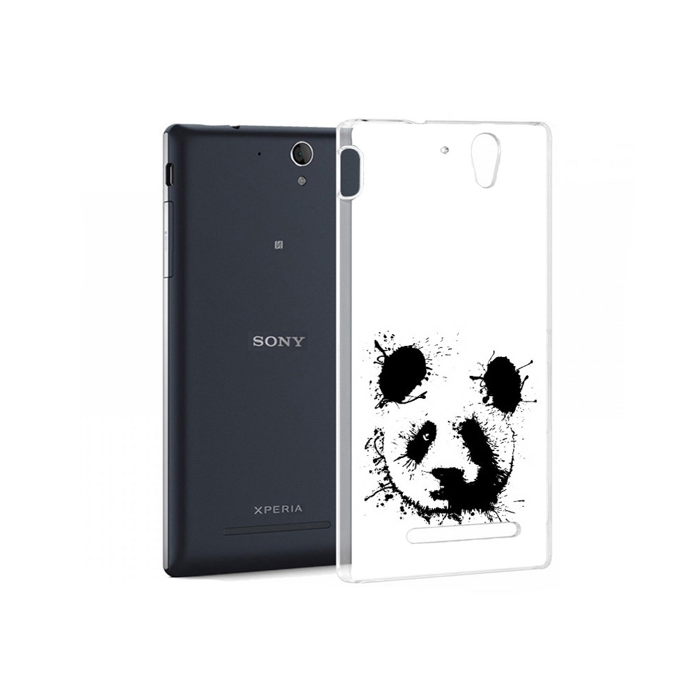 

Чехол MyPads Tocco для Sony Xperia C5 Ultra клякса-панда (PT16261.253.389), Прозрачный, Tocco