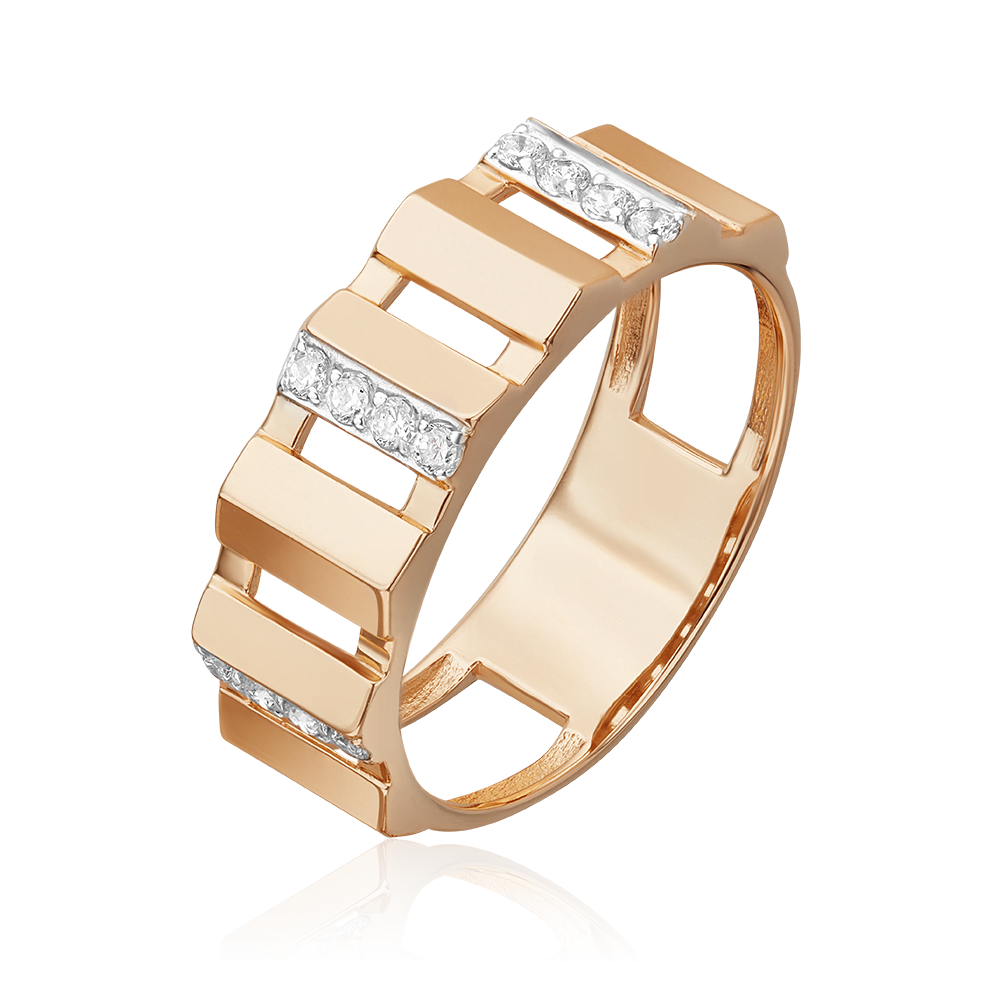 

Кольцо из золота р. PLATINA jewelry 01-5665-00-401-1110, фианит, 01-5665-00-401-1110