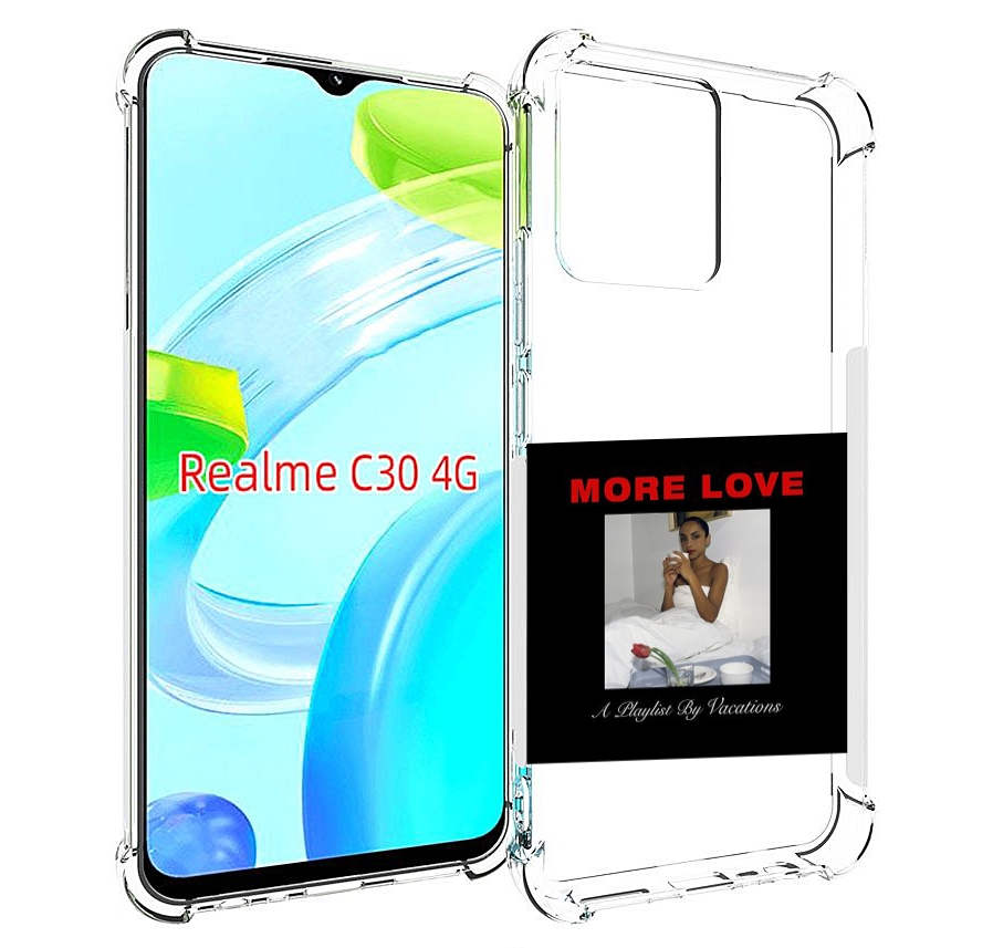 

Чехол MyPads Drake & Sade - More Love для Realme C30 4G / Narzo 50i Prime, Прозрачный, Tocco