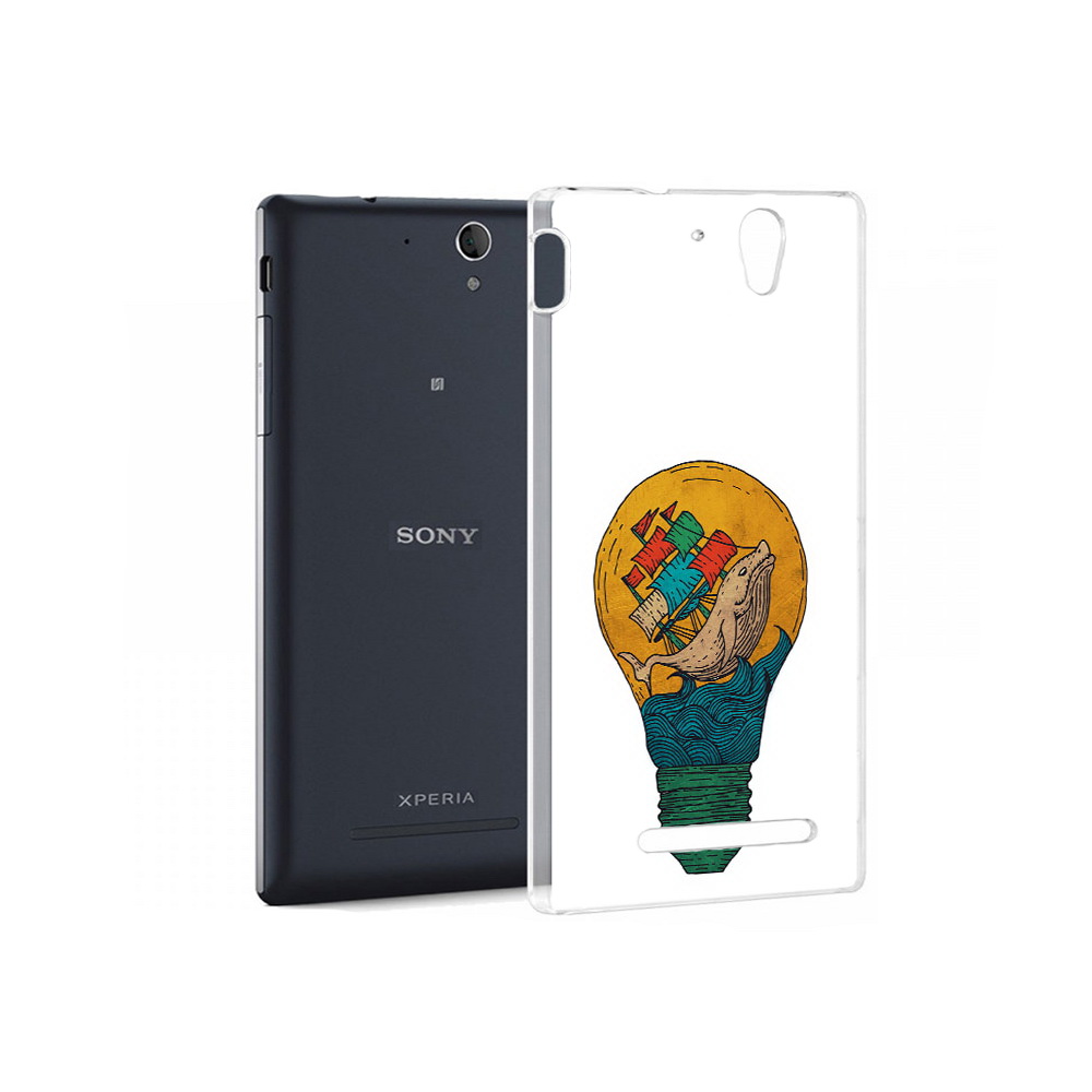 Чехол MyPads Tocco для Sony Xperia C5 Ultra кит в лампочке с парусами (PT16261.253.387)