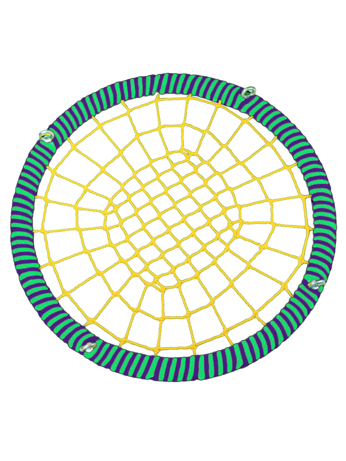 фото Подвесные качели гнездо размер100 см толщина обода 72 мм армированный канат обода 16 мм jinn
