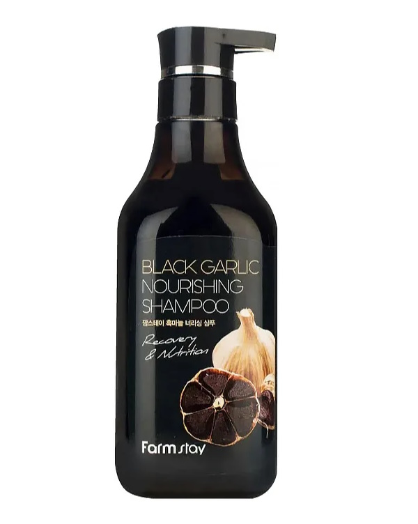 Шампунь FarmStay Black Garlic Nourishing Shampoo с экстрактом черного чеснока, 530 мл