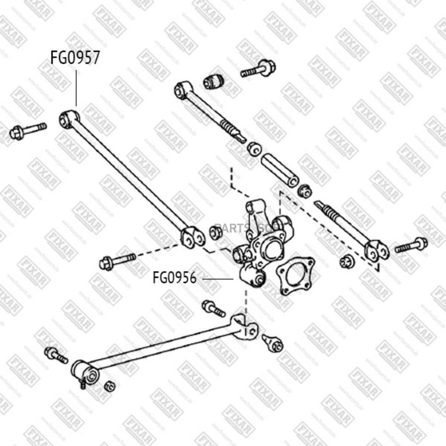 

FIXAR FG0957 Сайлентблок заднего поперечного рычага