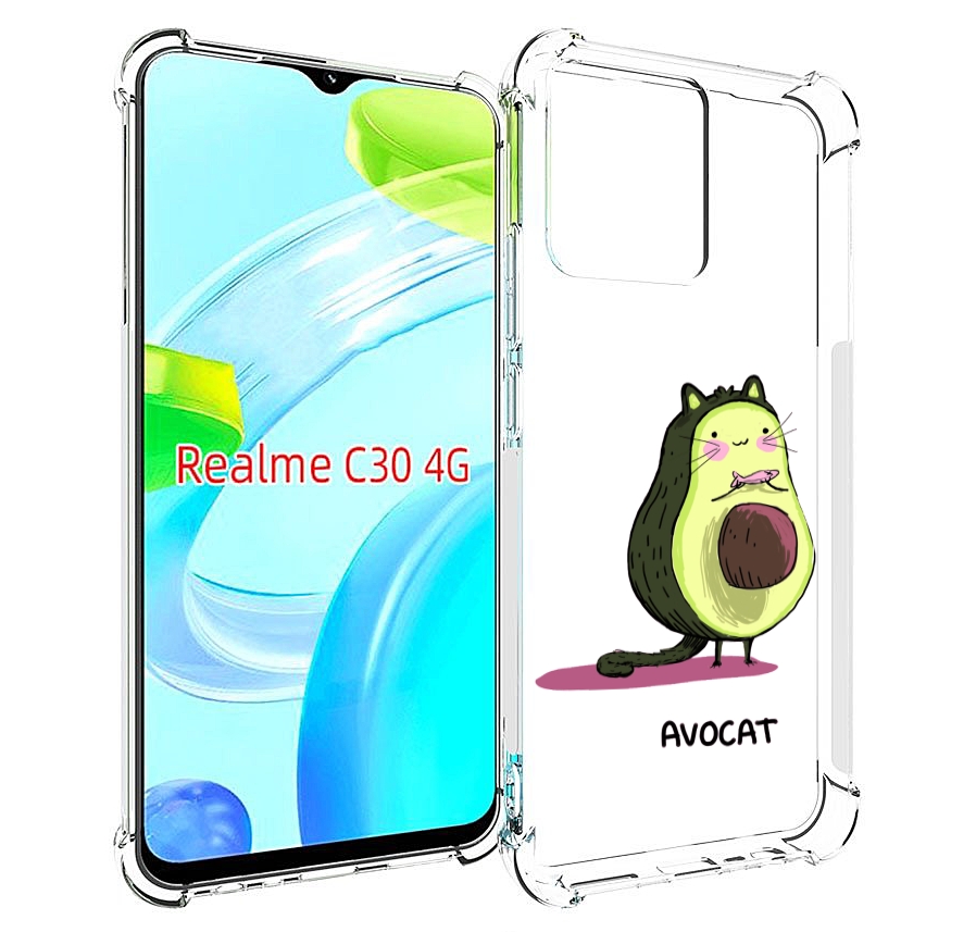 

Чехол MyPads Avocat для Realme C30 4G / Narzo 50i Prime, Прозрачный, Tocco
