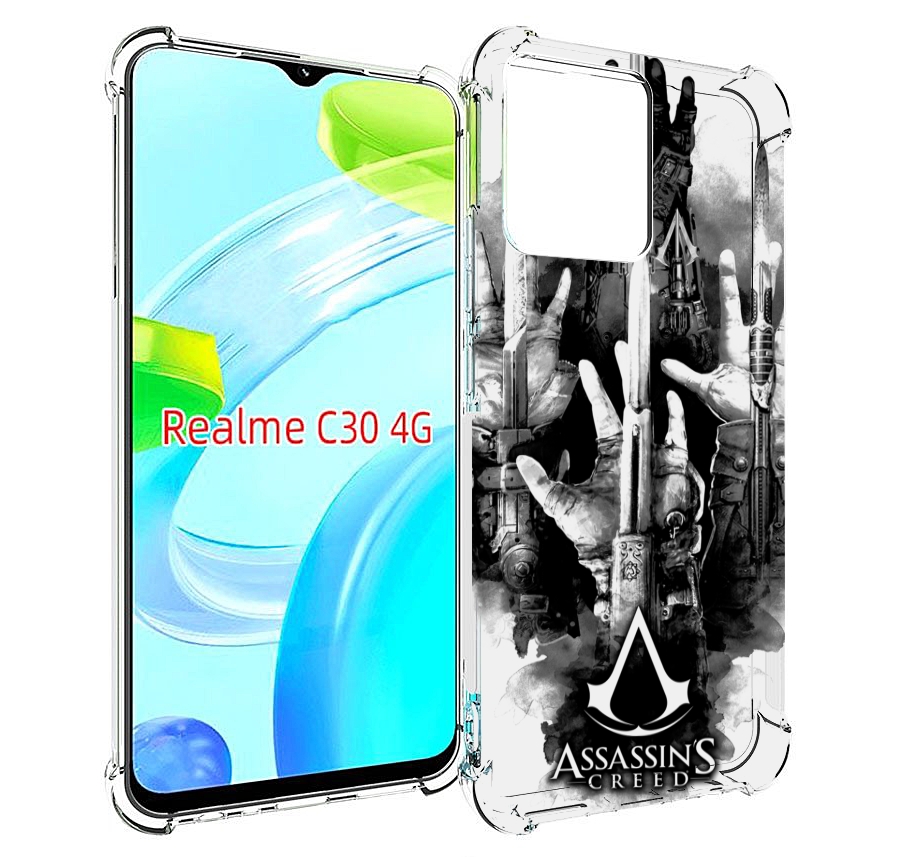 

Чехол MyPads Assassin's Creed скрытый клинок для Realme C30 4G / Narzo 50i Prime, Прозрачный, Tocco