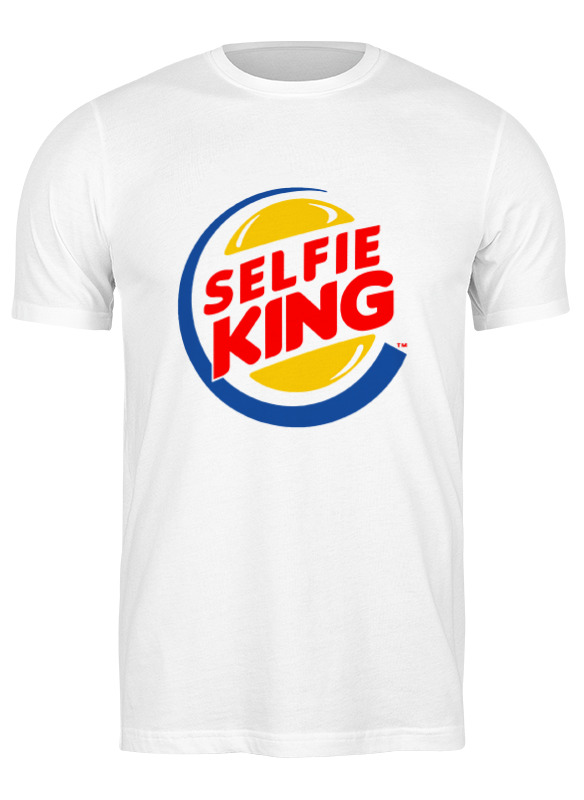

Футболка мужская Printio Король селфи (selfie king) белая 2XL, Белый, Король селфи (selfie king)