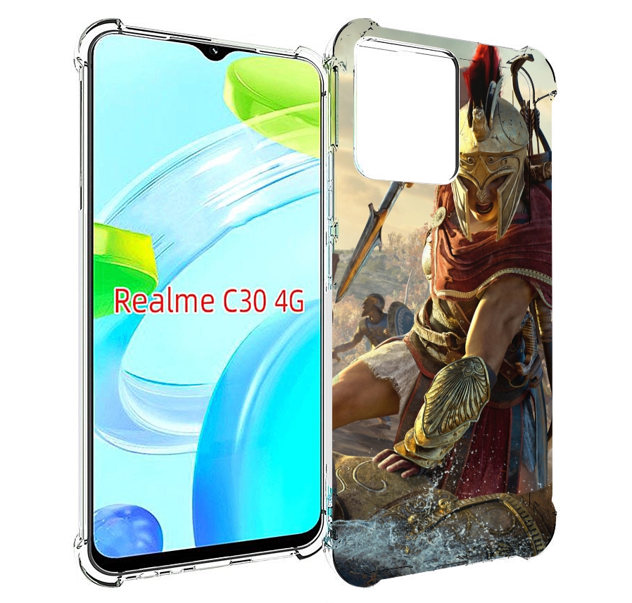 

Чехол MyPads Assassin's Creed Odyssey Kassandra мужской для Realme C30 4G, Прозрачный, Tocco