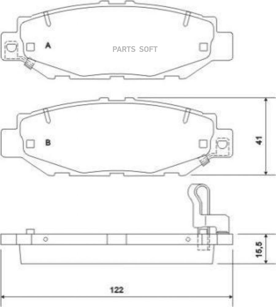 

Тормозные колодки ABS 36921