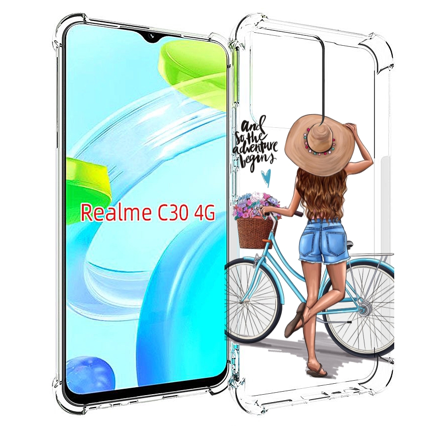 

Чехол MyPads Adventure женский для Realme C30 4G / Narzo 50i Prime, Прозрачный, Tocco
