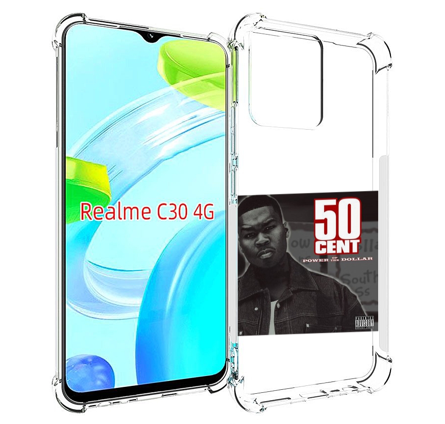 

Чехол MyPads 50 Cent - Power Of The Dollar для Realme C30 4G / Narzo 50i Prime, Прозрачный, Tocco