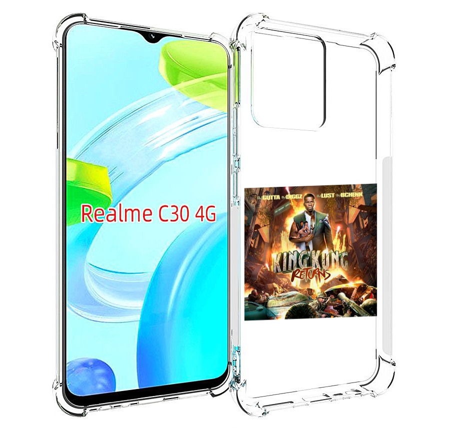 

Чехол MyPads 50 Cent - King Kong Returns для Realme C30 4G / Narzo 50i Prime, Прозрачный, Tocco