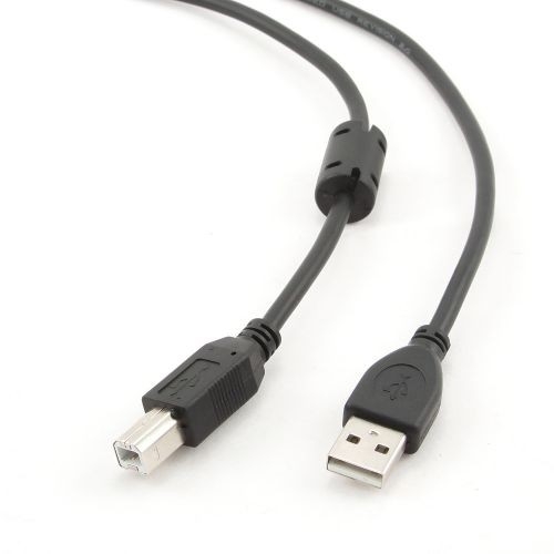 

Filum Кабель USB 2.0 Pro, 1.8 м., ферритовое кольцо, черный, разъемы: USB A male-USB B ma