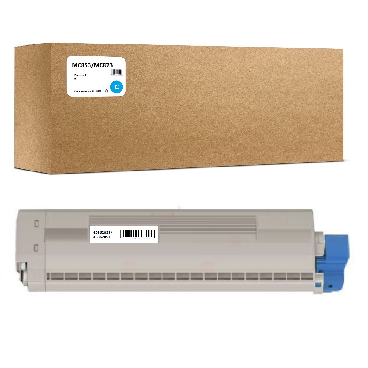 

Картридж OEM MC853C, Голубой, OEM MC853C (45862839/45862851)