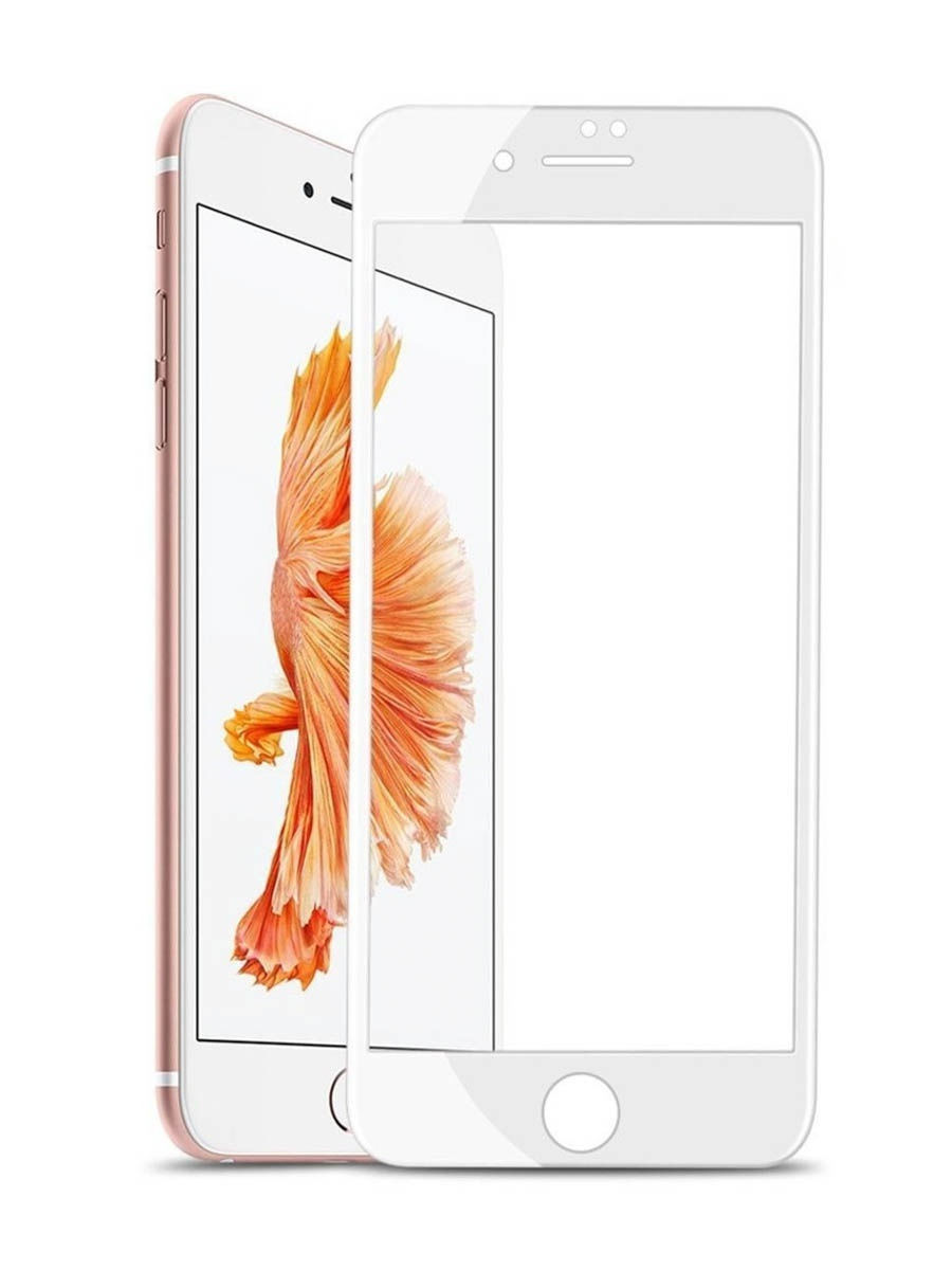 

Защитное стекло X-Case на iPhone 6/6S, закруглённое, белое