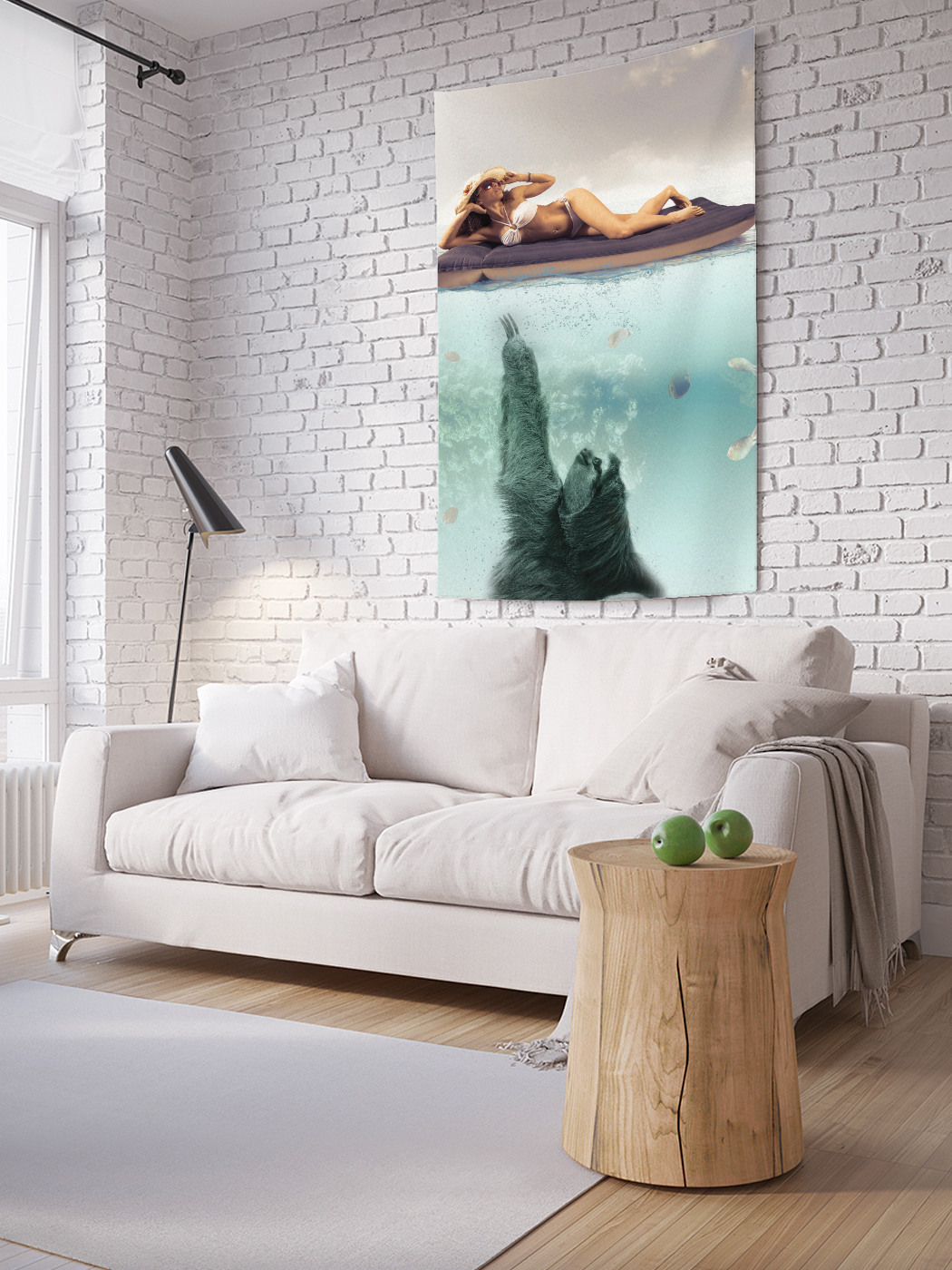 

Вертикальное фотопанно на стену JoyArty Девушка на море 150x200 см, Девушка на море