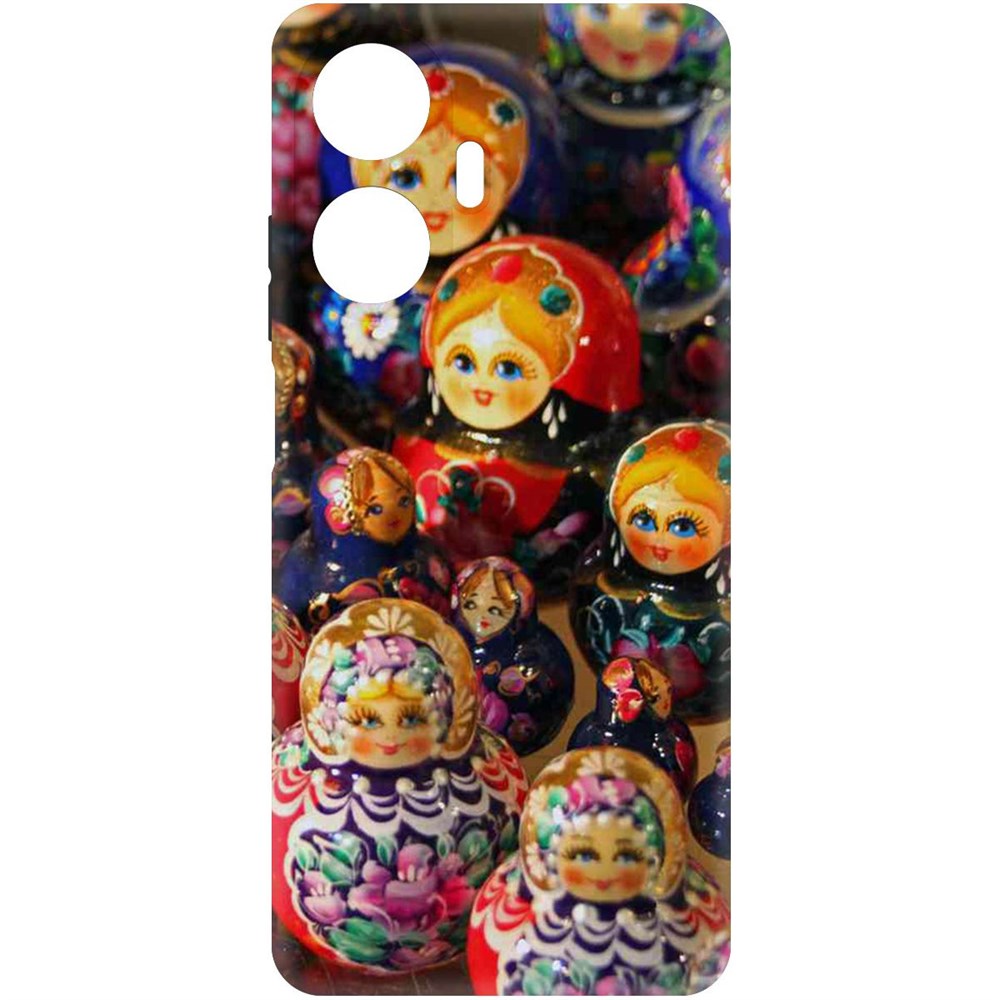 

Чехол-накладка Софт Матрешка для Realme C55, Черный