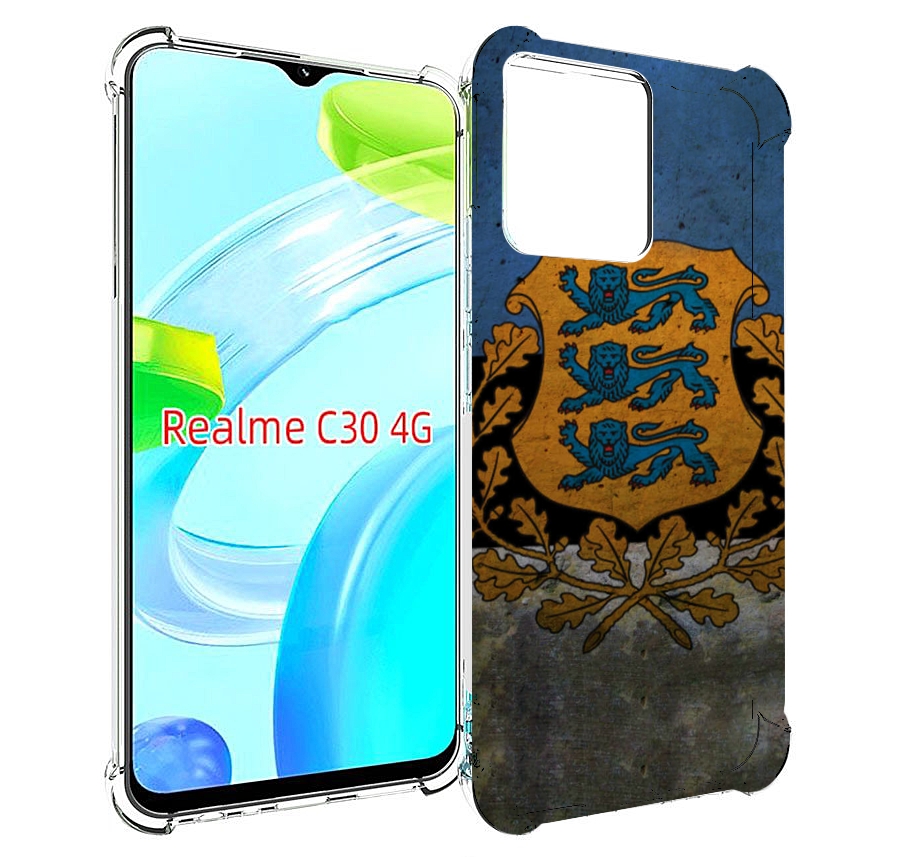 

Чехол MyPads герб флаг эстонии для Realme C30 4G / Narzo 50i Prime, Прозрачный, Tocco