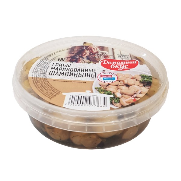 

Шампиньоны Домашний вкус маринованные 250 г