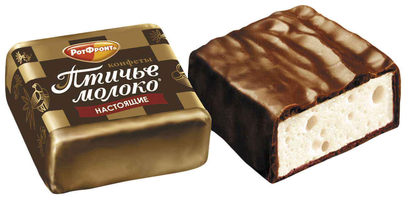 

Конфеты суфлейные Рот Фронт Птичье молоко в шоколадной глазури