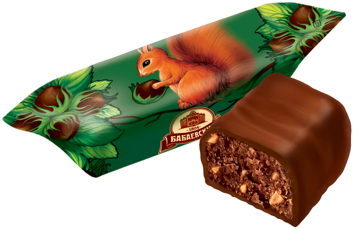 

Конфеты пралиновые Бабаевский Белочка в шоколадной глазури