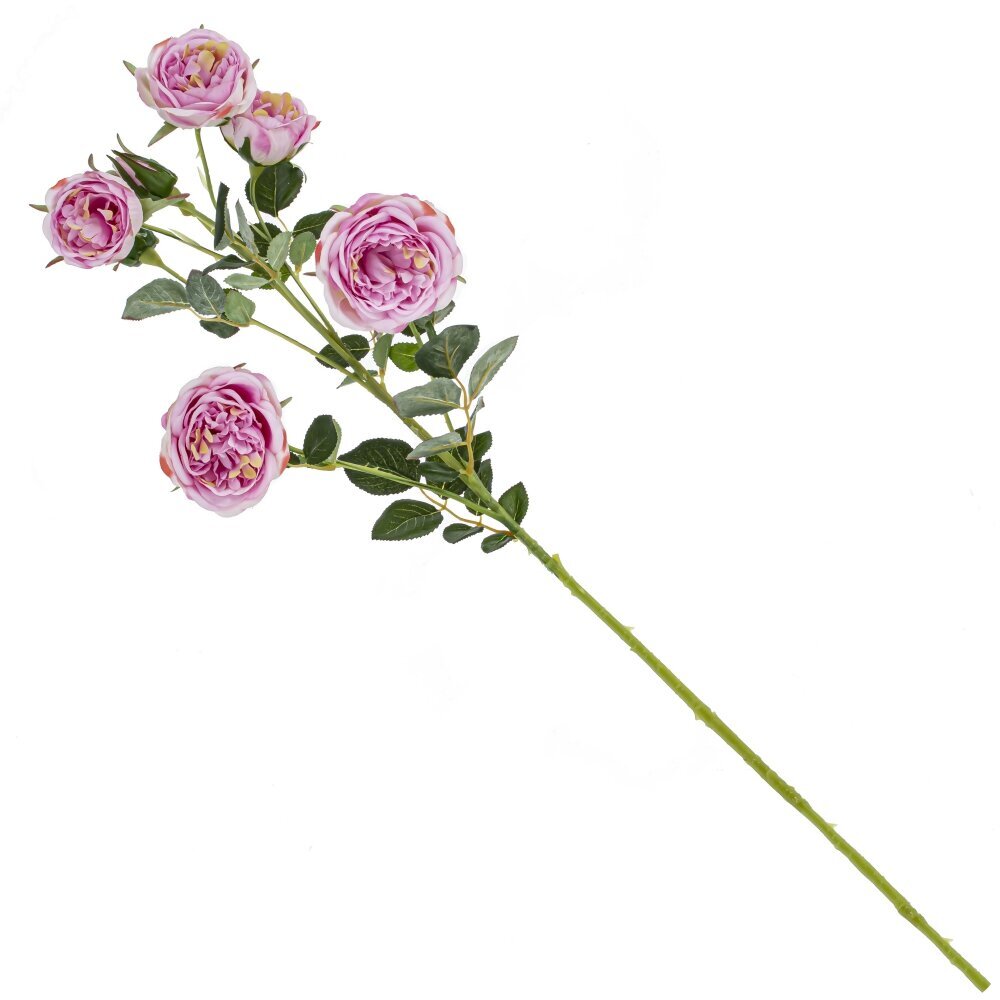 Цветок искусственный Flando Роза D8 см 12x12x75 см 749007 Розовый