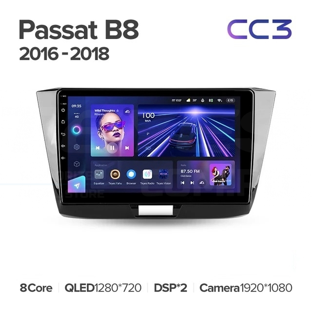 

Штатная магнитола Teyes CC3 4/32 Volkswagen Passat B8 (2016-2018), CC3