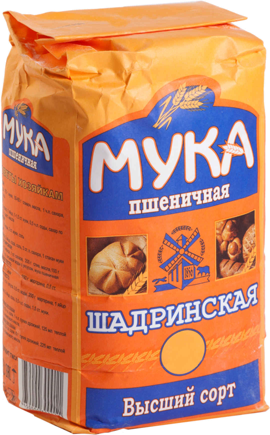 

Мука Шадринский комбинат хлебопродуктов пшеничная хлебопекарная 1 кг