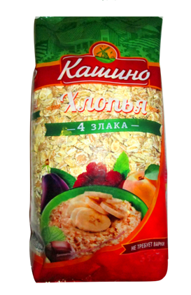 

Сухой завтрак Кашино Хлопья 4 злака 330 г