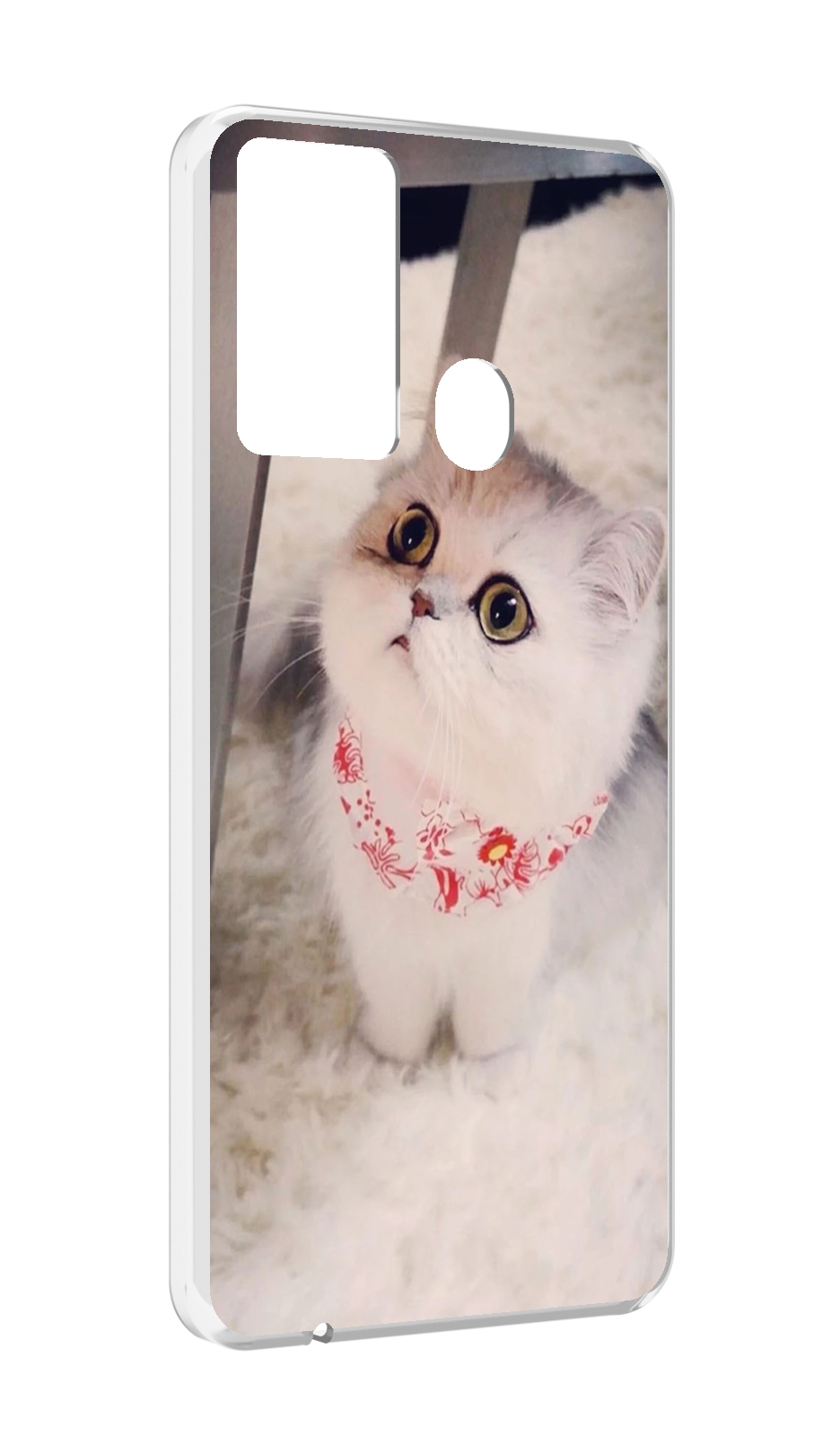 

Чехол MyPads Котеночек женский для Itel P37/Itel Vision 2S, Прозрачный, Tocco