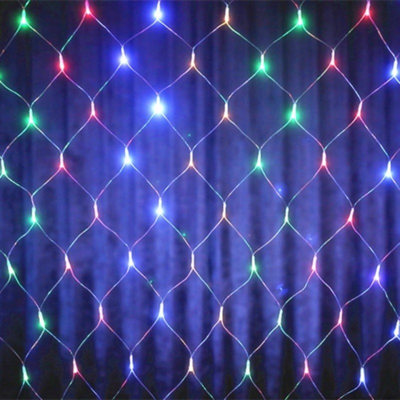 фото Электрогирлянда сетка 500 led, 3х2 м (цвет: разноцветный ) nobrand