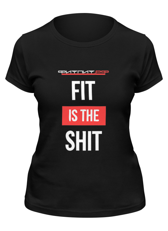 фото Футболка женская printio фитпит.рф - спортивное питание черная s