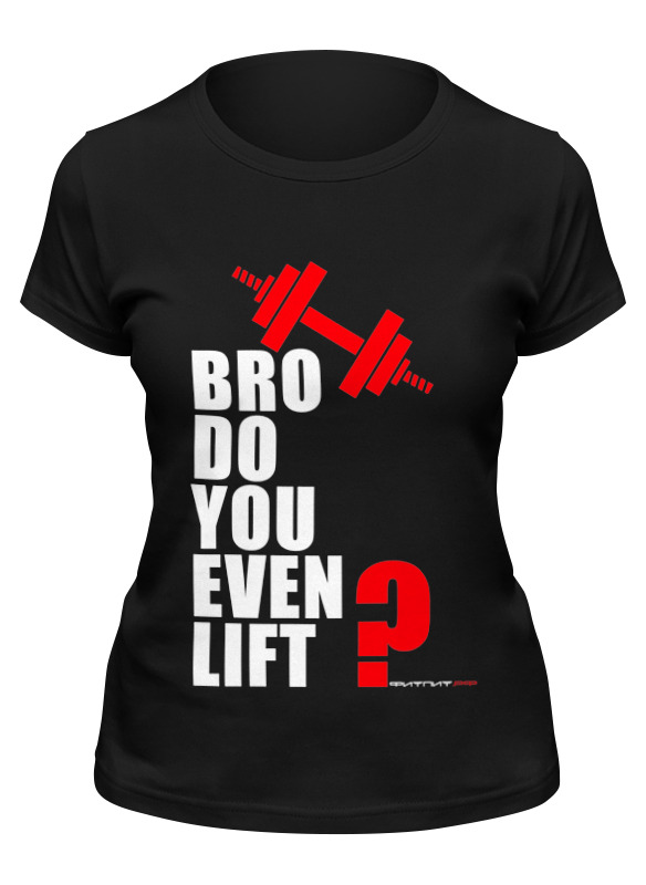 фото Футболка женская printio фитпит.рф - спортивное питание черная s