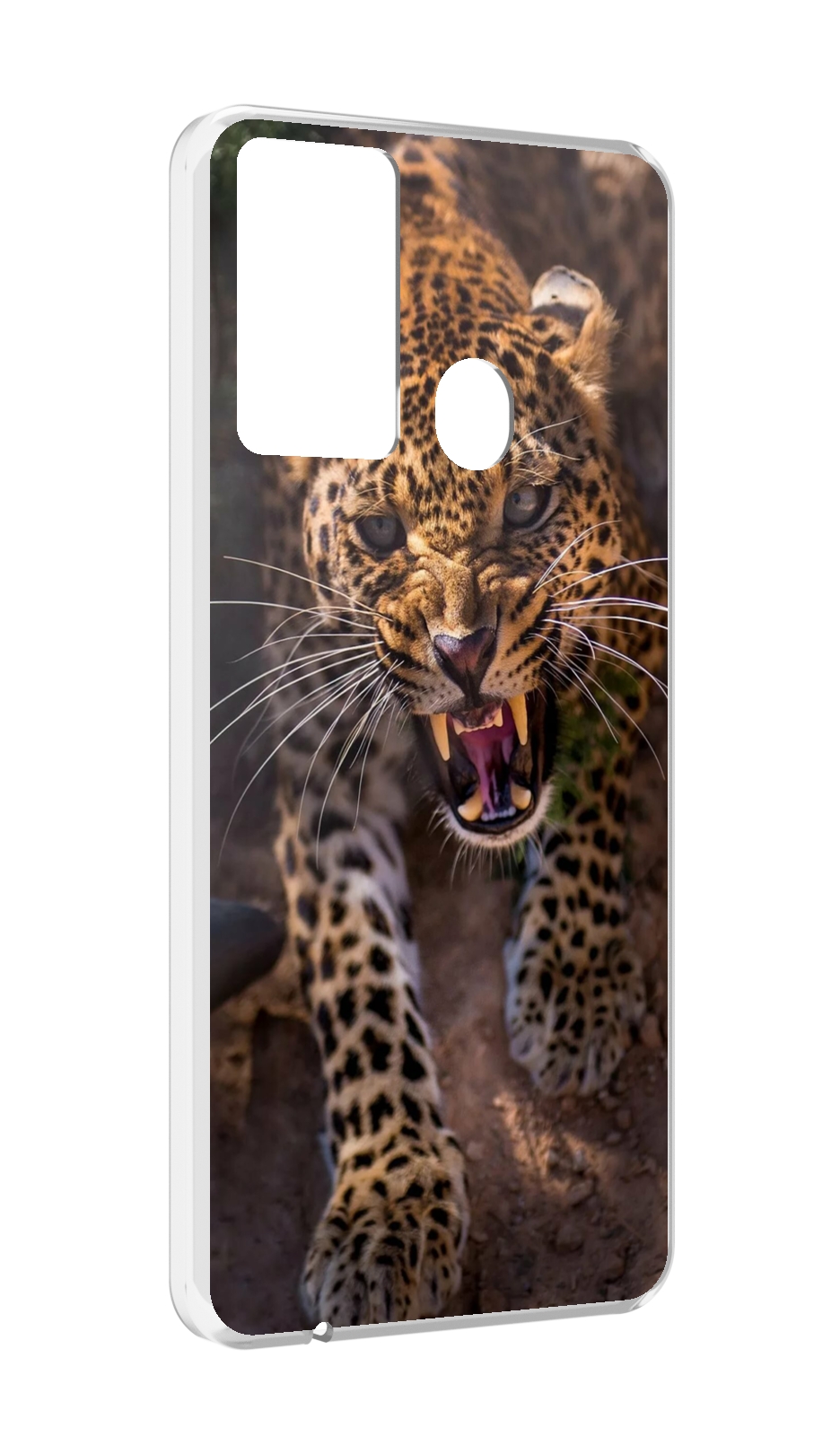 

Чехол MyPads Злой-гепард для Itel P37/Itel Vision 2S, Прозрачный, Tocco