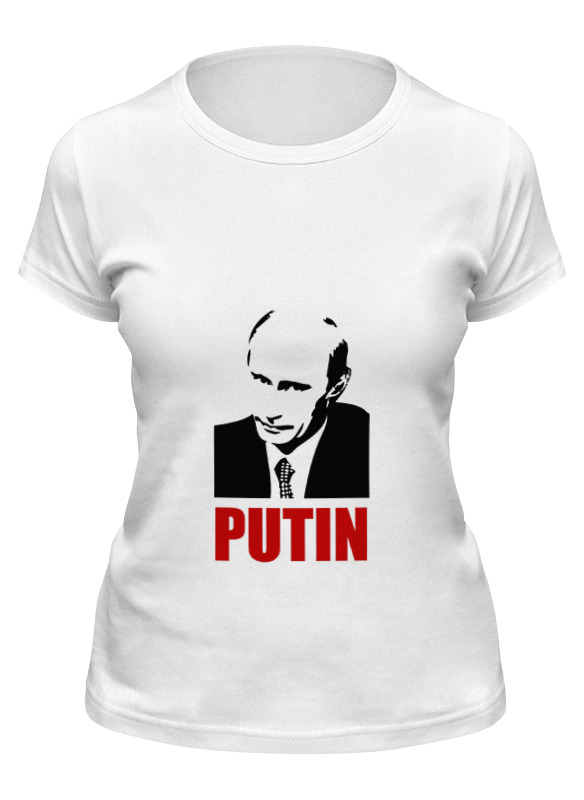 

Футболка женская Printio Putin белая S, Белый, Putin