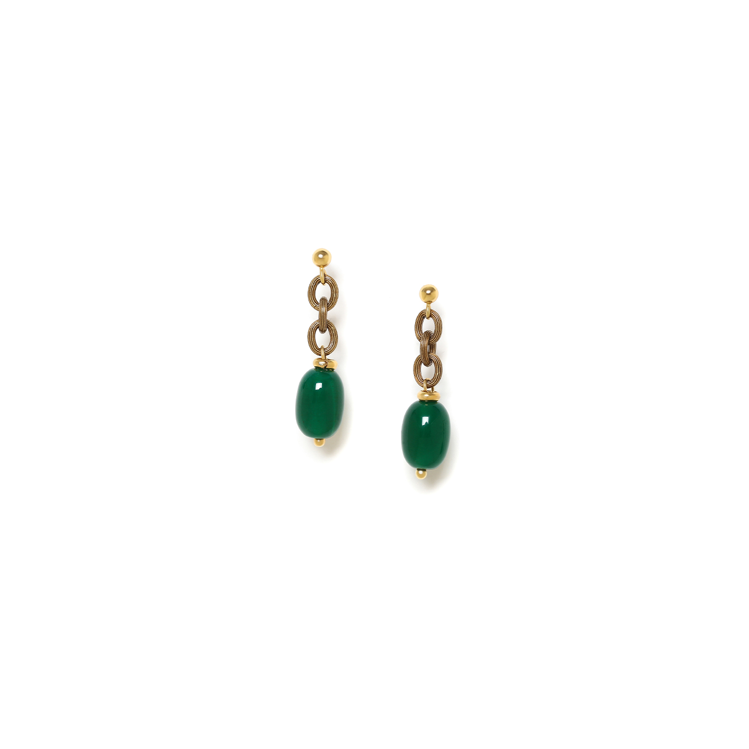 

Серьги подвески из бижутерного сплава Nature Bijoux NB24.1-12CP79060, жадеит, NB24.1-12CP79060