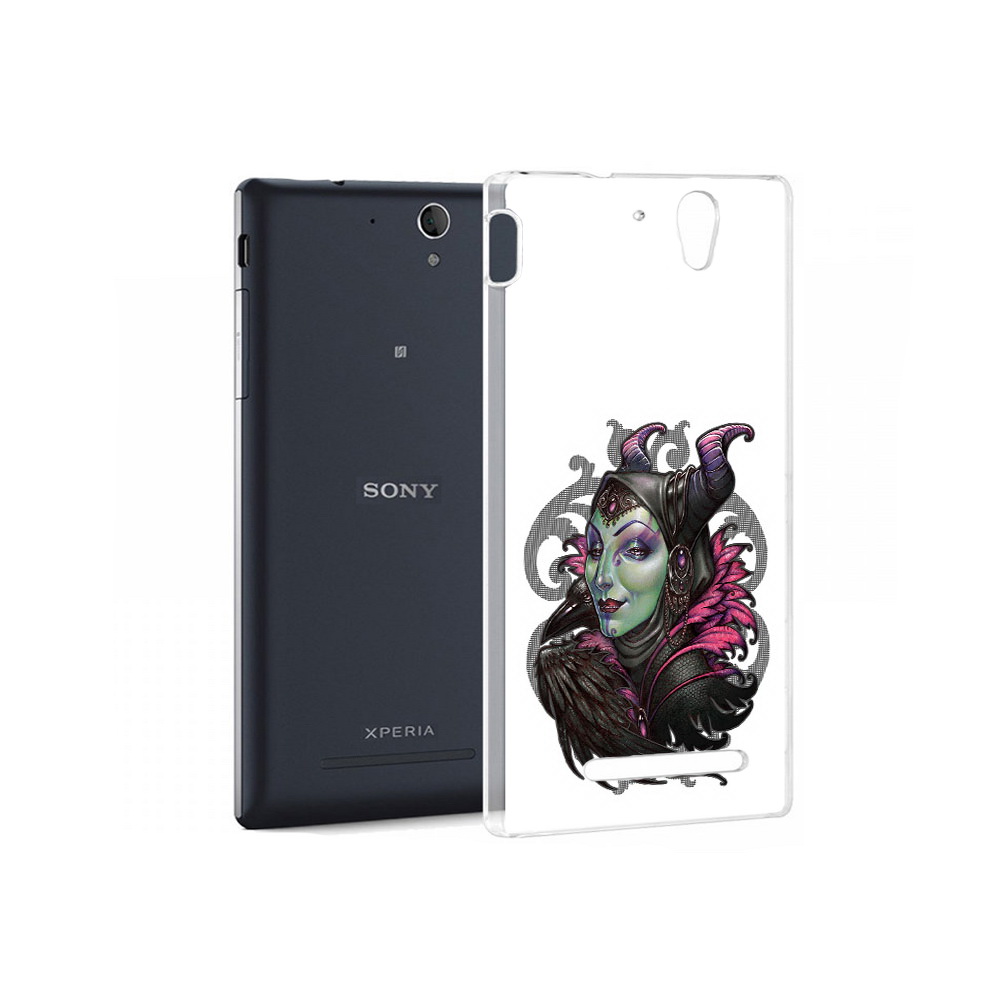 

Чехол MyPads Tocco для Sony Xperia C5 Ultra зеленая девушка с вороном (PT16261.253.357), Прозрачный, Tocco