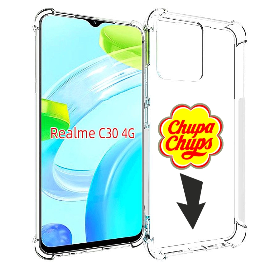 

Чехол MyPads чупа чупс для Realme C30 4G / Narzo 50i Prime, Прозрачный, Tocco