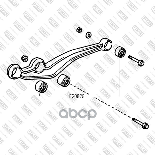 

FIXAR FG0828 Сайлентблок переднего продольного рычага задний