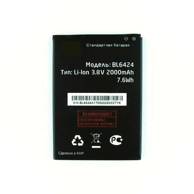 

Аккумулятор для Fly FS505 (BL6424), 2000 mAh