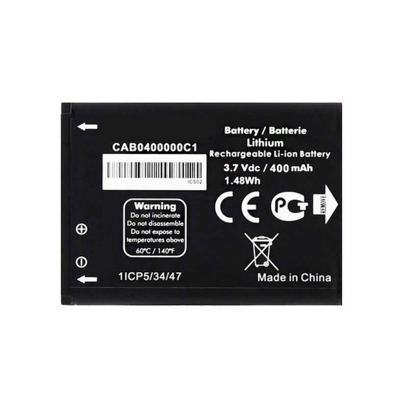 Аккумулятор для Alcatel OT-1035D/OT-1016D/OT-1052D (CAB0400000C1/CAB0400011C1), 400 mAh