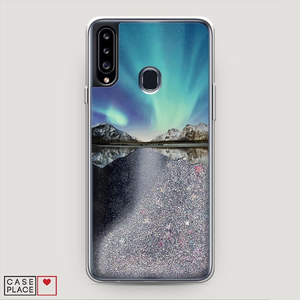 

Чехол Awog на Samsung Galaxy A20s / Самсунг A20s "Горное озеро и сияние", 2100891-1