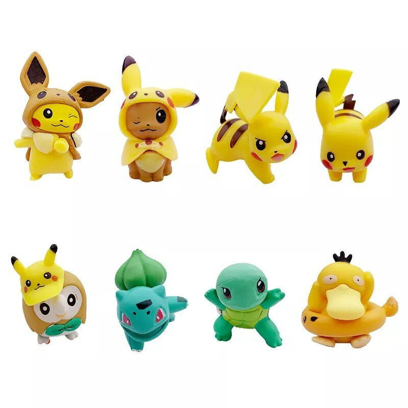 

Набор фигурок NoBrand Pokemon: Bulbasaur; Pikachu; Squirtle; Psyduck