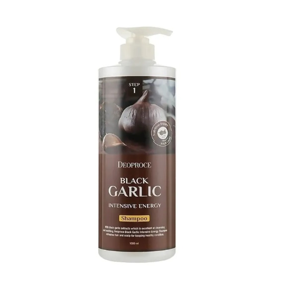 Шампунь Deoproce Black Garlic Intensive Energy Shampoo с экстрактом черного чеснока 1000мл