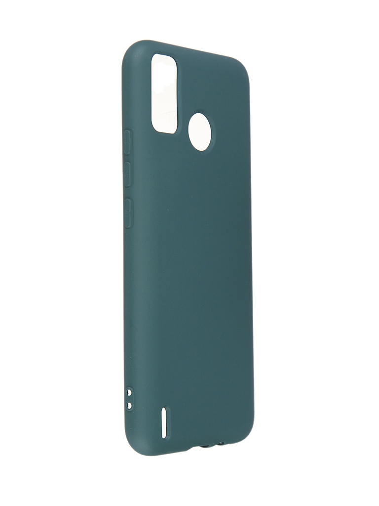 фото Чехол neypo для tecno spark 6 go silicone 2.0mm dark green nsc53081