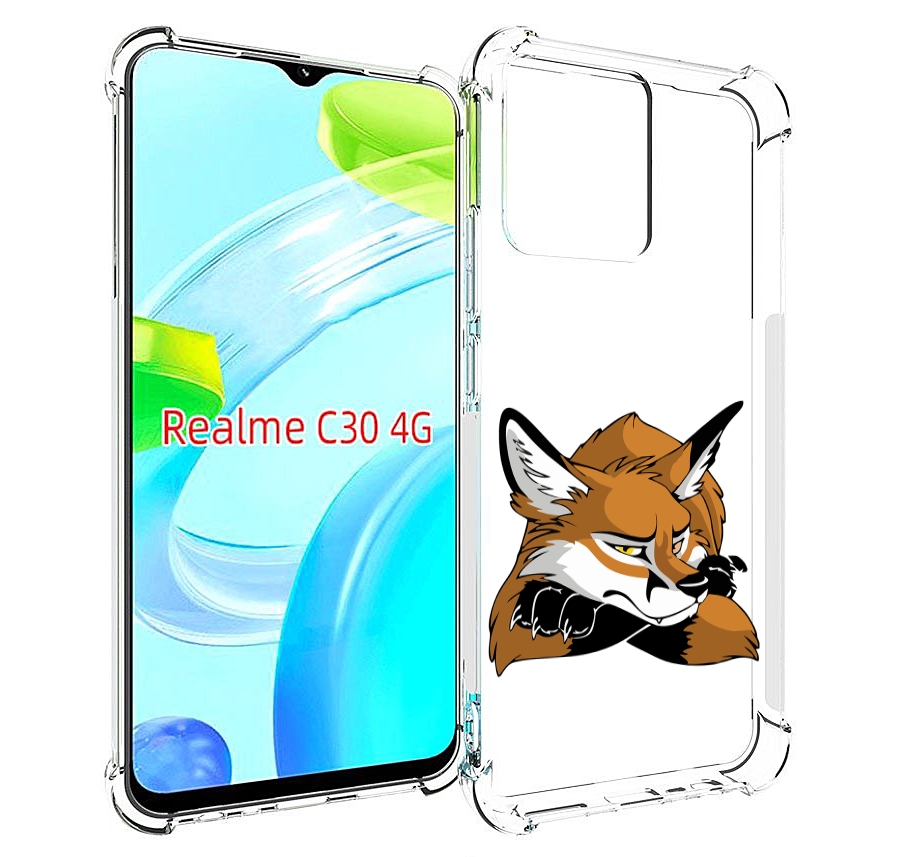 

Чехол MyPads фокс для Realme C30 4G / Narzo 50i Prime, Прозрачный, Tocco
