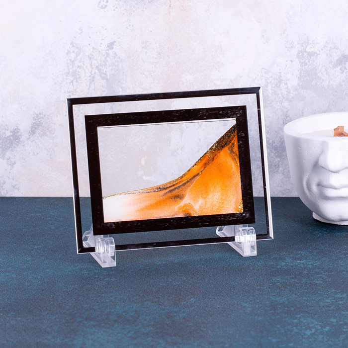 Песочная картина S оранжнвая 13х17 см