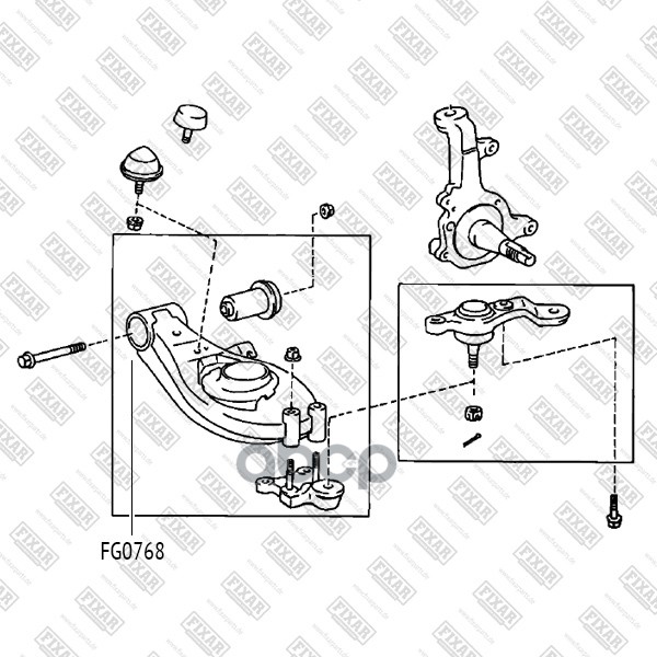 

FIXAR FG0768 Сайлентблок переднего нижнего рычага